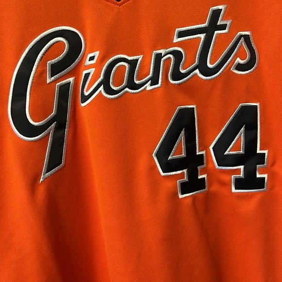 Vintage Cooperstown Collection MLB SF Giants Willie McCovey #44 Orange Jersey! - Picture 8 of 12